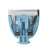 Precision electric hair clipper blade attachment in blue plastic with metal teeth and spring mechanism for grooming tools.