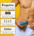 Shirtless man using blue electric pubic trimmer on lower abdomen, award-winning grooming tool by Esquire, GQ, Elle, Forbes.