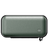 Green textured rectangular travel case for grooming and skincare products with a zip closure.